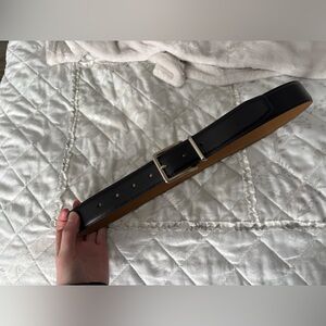 Classic Black Leather Belt